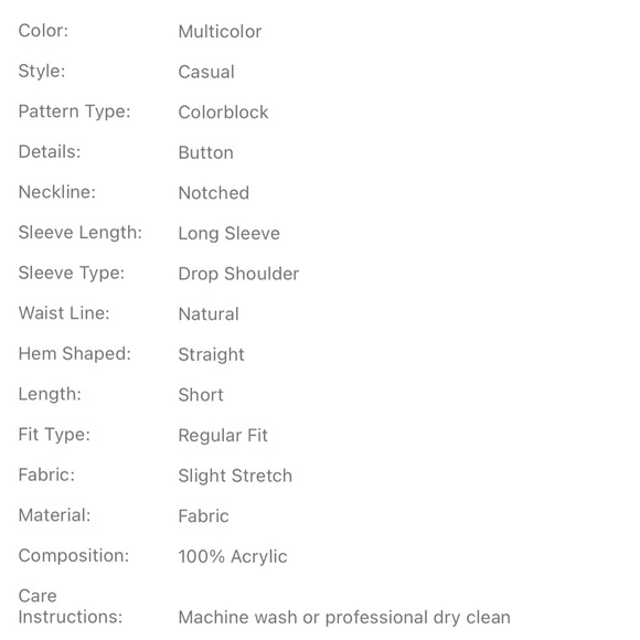 Color Block Button Sweater Dress - Picture 2 of 4